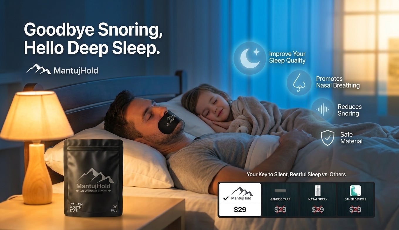 Say Goodbye to Snoring and Dry Mouth: The Secret to Deep Sleep with MantujSleep